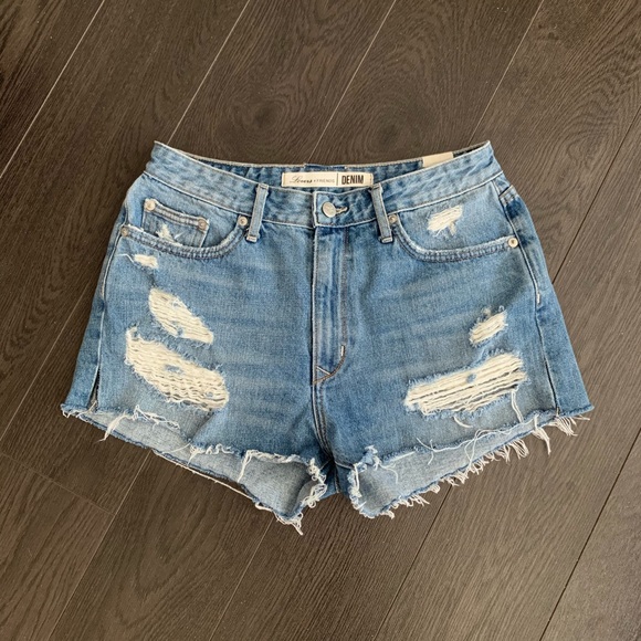Lovers + Friends Pants - LOVERS + FRIENDS Jack High Rise Denim Shorts Sz 29